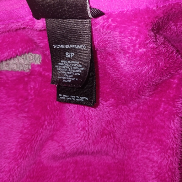 North face small hot pink fuzzy winter jacket - Picture 5 of 9